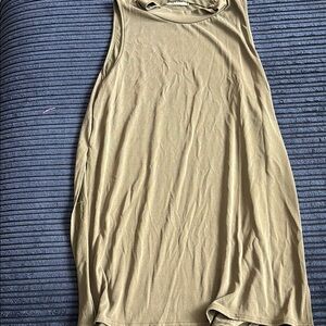 Olive Green Sleeveless Dress